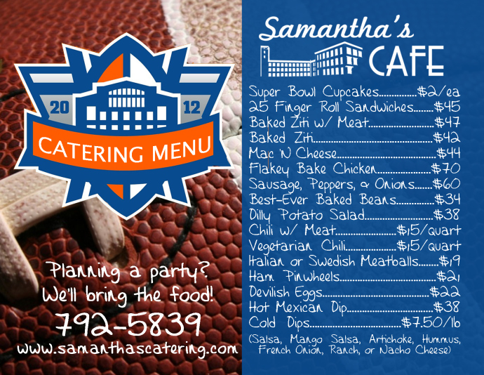 Football, Friends, & Food...